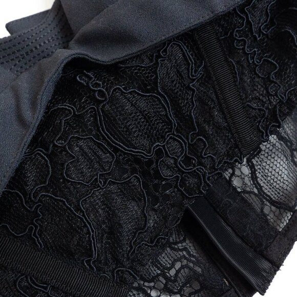 Jonathan Simkhai Lace Layered Top Bra Teegan Black - Picture 8 of 14